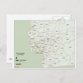 San Diego Zip Code Karte (Vorne/Hinten)