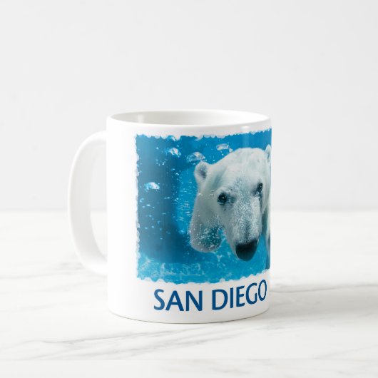 San Diego Zoo-Eisbär Kaffeetasse (Vorderseite Links)