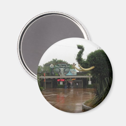 San Diego Zoo Magnet (Vorderseite/Rückseite)