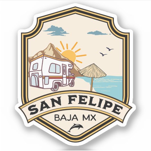 San Felipe Baja California Sur Mexico RV Aufkleber (Vorderseite)