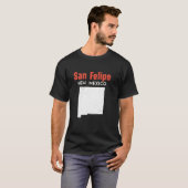 San Felipe Pueblo USA Staat Amerika Reisen New Mex T-Shirt (Vorne ganz)