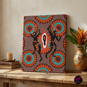 San-Fels-Kunst-Linolschnitt Leinwanddruck