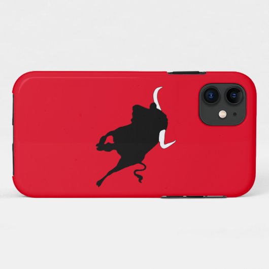 San Fermin Stier Case-Mate iPhone Hülle (Rückseite (Horizontal))