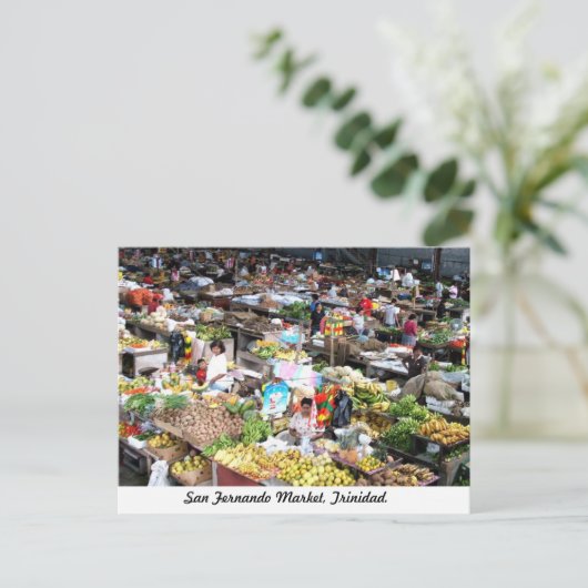 San Fernando Market, Trinidad Postcard Postkarte (Stehend Vorderseite)