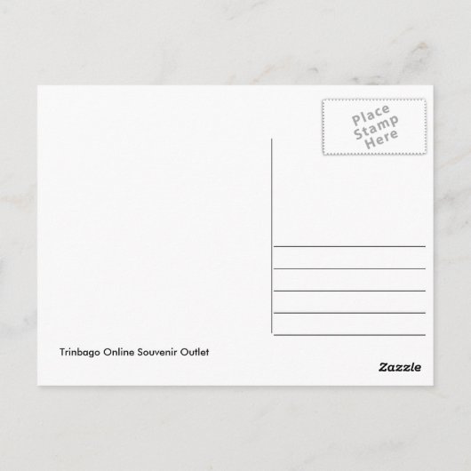 San Fernando Market, Trinidad Postcard Postkarte (Rückseite)