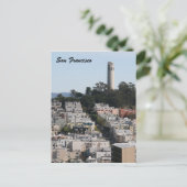 San-Frack-Turm Postkarte (Stehend Vorderseite)