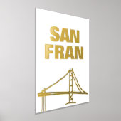 SAN FRAN BRIDGE | san francisco GOLD Foliendrucke (Ablage )
