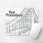 San Fran Golden Gate Bridge Wilhelm Tell Mousepad (Mit Mouse)