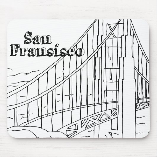 San Fran Golden Gate Bridge Wilhelm Tell Mousepad (Vorne)