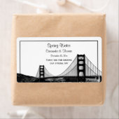 San Fran Skyline Etched BW H Wasserflasche (Insitu)