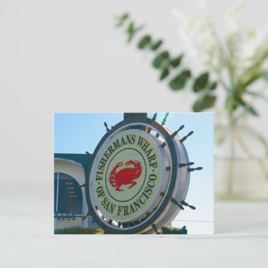 San-Fran-Zeichen Postkarte (Stehend Vorderseite)