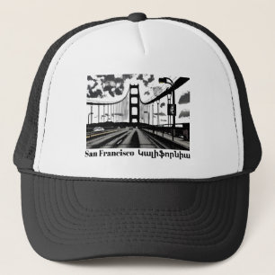San FranciscoԿ լ ի ֆ ր ա ո ն Trucker Hat Truckerkappe