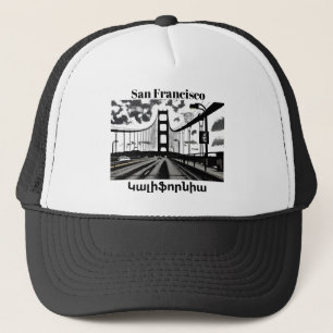 San FranciscoԿ լ ի ֆ ր ա ո ն Trucker Hat Truckerkappe