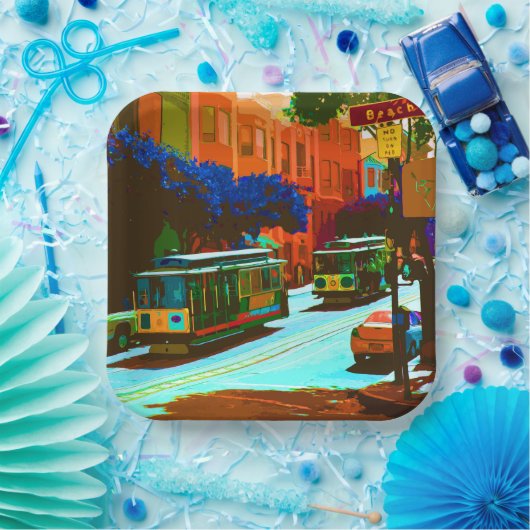 San Francisco 002 Pappteller (Party)