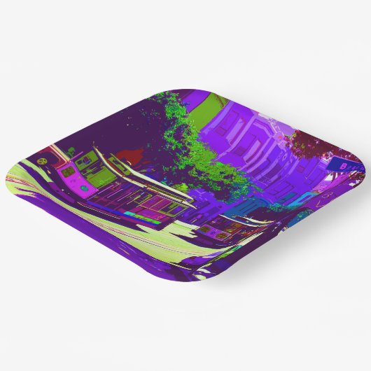 San Francisco 003 Pappteller (Gewinkelt)