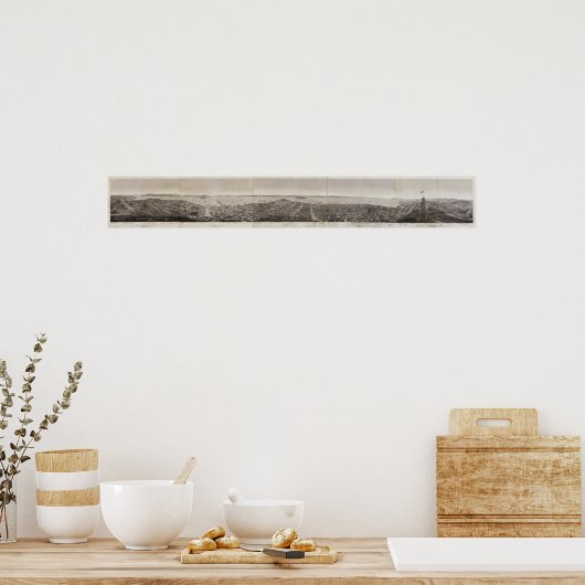 San Francisco, 1862 vom russischen Hügel Poster (Küche)