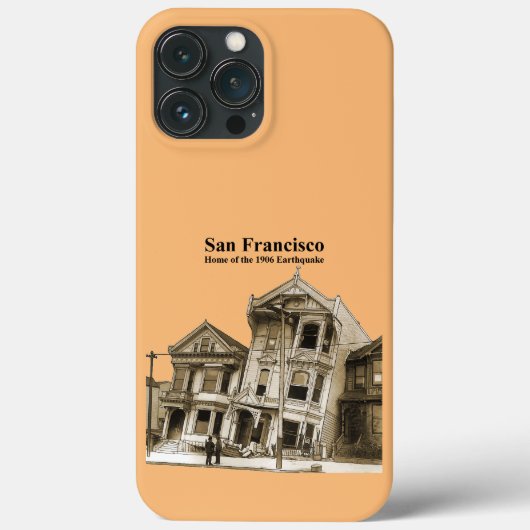 San Francisco 1906 Earthquake Illustration URM Case-Mate iPhone Hülle (Rückseite)