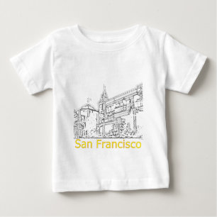 San Francisco 1986 Art The MUSEUM Zazzle Zeichnend Baby T-shirt