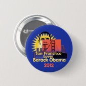 SAN FRANCISCO 2012 Knopf Button (Vorne & Hinten)