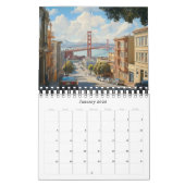 San Francisco 2025 Kalender - 12 Ikonische Szenen (Jan 2026)