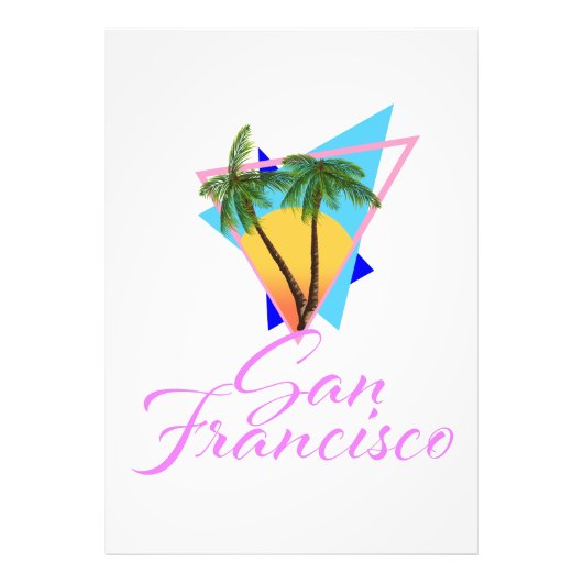 San Francisco 80er palm Fotodruck (Vorne)