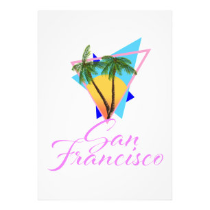 San Francisco 80er Palme Fotodruck