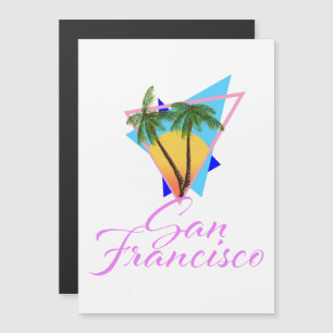 San Francisco 80er Palme Magnetkarte