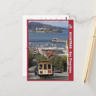 San Francisco - Alcatraz und Tram - USA - Postkarte