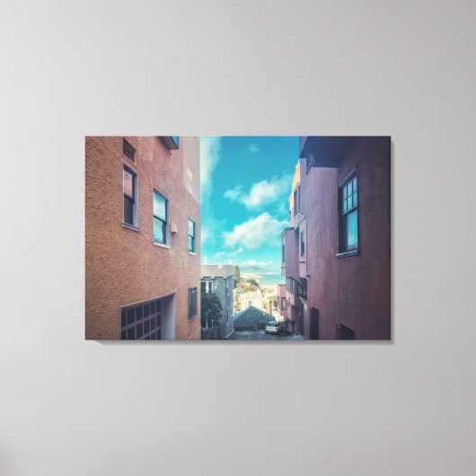 San Francisco Alleyway Leinwanddruck (Vorderseite)