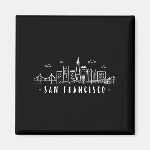 San Francisco America Kalifornien Skyline Golden-g Magnet