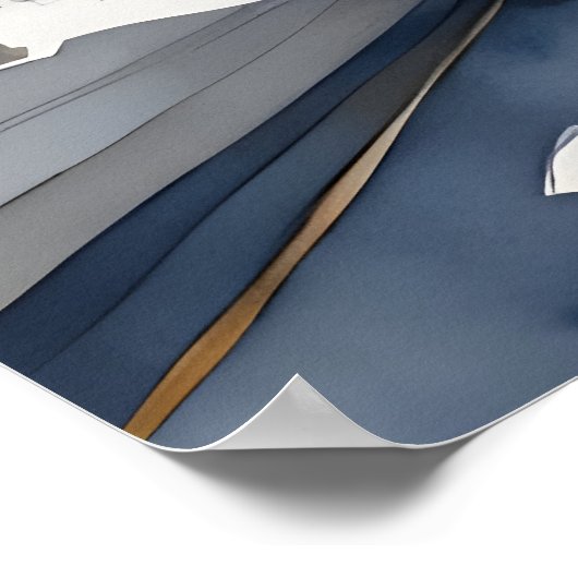 San Francisco Aquarell Poster (Ecke)