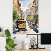 San Francisco Aquarell Poster (Heimbüro)