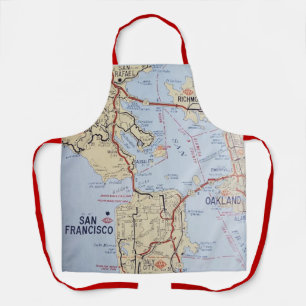 San Francisco Area Map Schürze