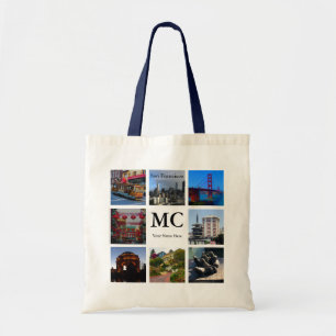 San Francisco Attractions Collage #1 Tote Bag Tragetasche