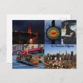 San Francisco Attraktionen #2 Postkarte (Vorne/Hinten)