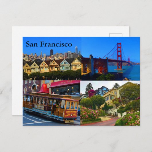 San Francisco Attraktionen #3-2 Postkarte (Vorne/Hinten)