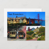 San Francisco Attraktionen #4 Postkarte (Vorne/Hinten)