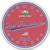 San Francisco Aufkleber (Vorderseite)