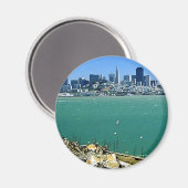 San Francisco aus Alcatraz Magnet (Vorderseite/Rückseite)