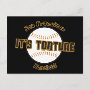 San Francisco Baseball Das ist Folterkarte Postkarte