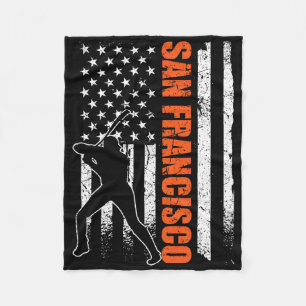 San Francisco Baseball-Flagge USA Vintage Patrioti Fleecedecke