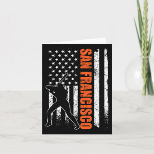 San Francisco Baseball-Flagge USA Vintage Patrioti Karte