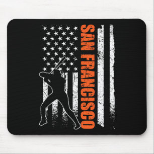 San Francisco Baseball-Flagge USA Vintage Patrioti Mousepad
