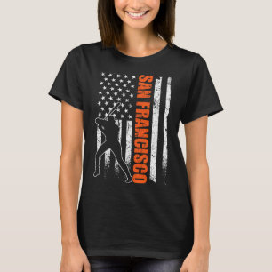 San Francisco Baseball-Flagge USA Vintage Patrioti T-Shirt