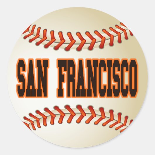 SAN FRANCISCO BASEBALL RUNDER AUFKLEBER (Vorderseite)