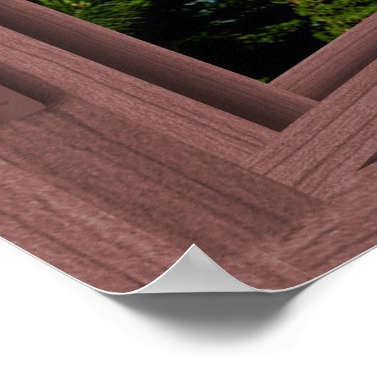 San Francisco Bay 6 Pane Open Window Poster (Ecke)