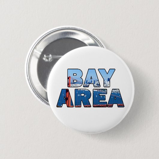 San Francisco Bay Area Button (Vorne & Hinten)