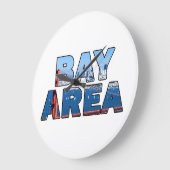 San Francisco Bay Area Große Wanduhr (Winkel)