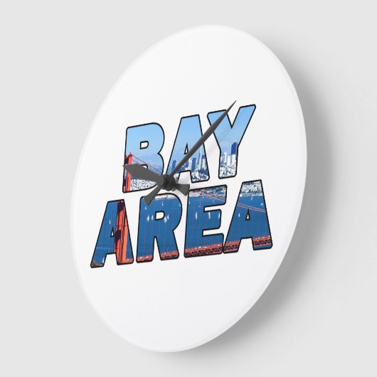 San Francisco Bay Area Große Wanduhr (Winkel)