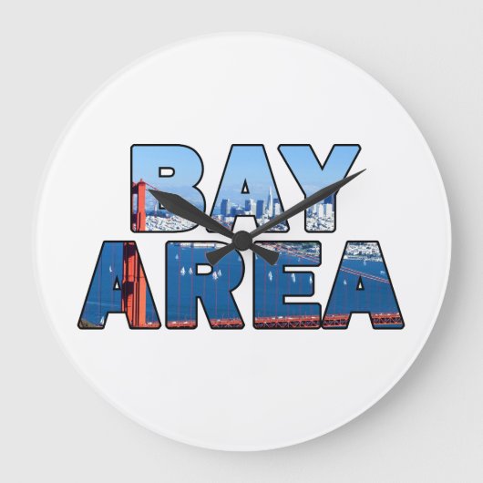 San Francisco Bay Area Große Wanduhr (Vorderseite)